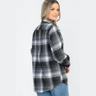 BF Regular Fit Checker Plaid Flannel Long Sleeve - VacationGrabs