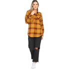 BF Regular Fit Checker Plaid Flannel Long Sleeve - VacationGrabs