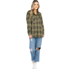BF Regular Fit Checker Plaid Flannel Long Sleeve - VacationGrabs