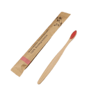 VacationGrabs biodegradable bamboo toothbrush in natural wood packaging for eco-friendly travelers