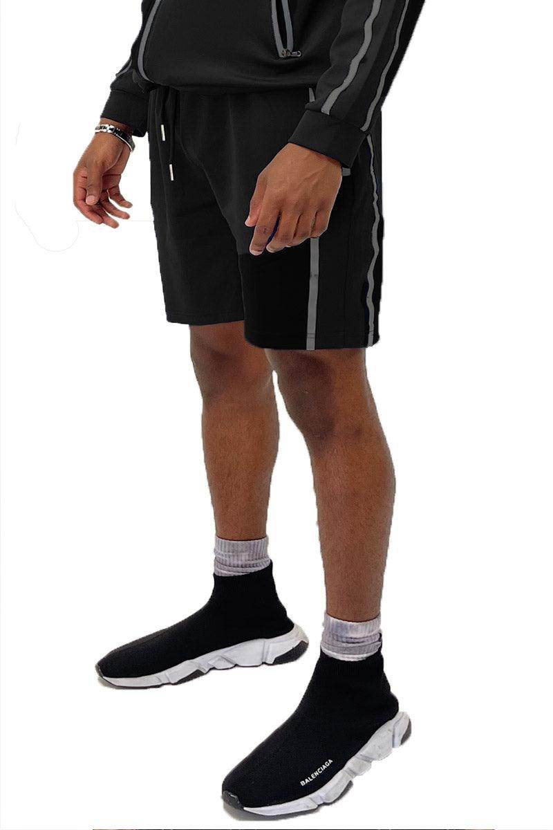 Black Jordan Tshirt Short Set - VacationGrabs