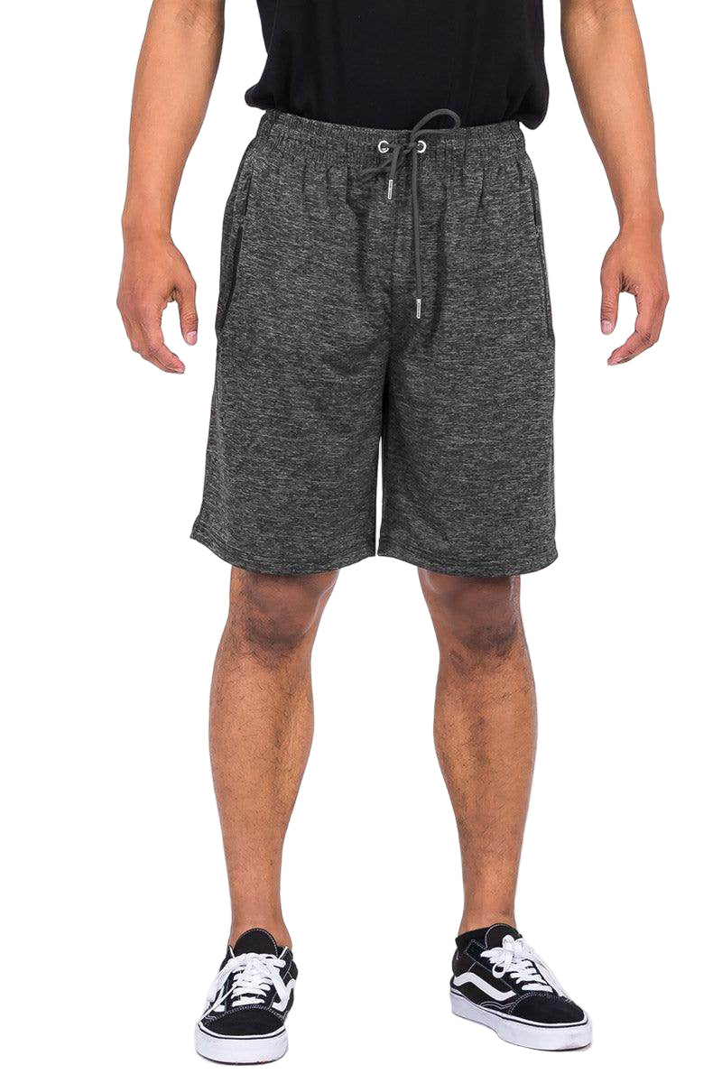 Black Marbled Light Weight Active Shorts - VacationGrabs