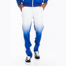 Men's White/Blue Full Zip Ombre Track Suit - VacationGrabs