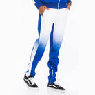 Men's White/Blue Full Zip Ombre Track Suit - VacationGrabs