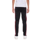 Men's black stripe joggers from VacationGrabs featuring a sleek design for activewear comfort