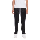 Men's activewear black stripe joggers with a comfortable fit and stylish design