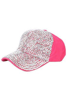 Pink Bling Baseball Hat for Women with Sparkling Rhinestones from Fashion Fantasia