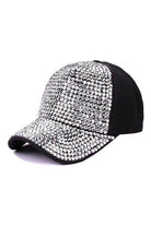 Bling baseball hat women embellished with sparkling rhinestones for a stylish accessory