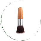 BeNat blush kabuki brush with a wooden handle and soft bristles for flawless makeup application