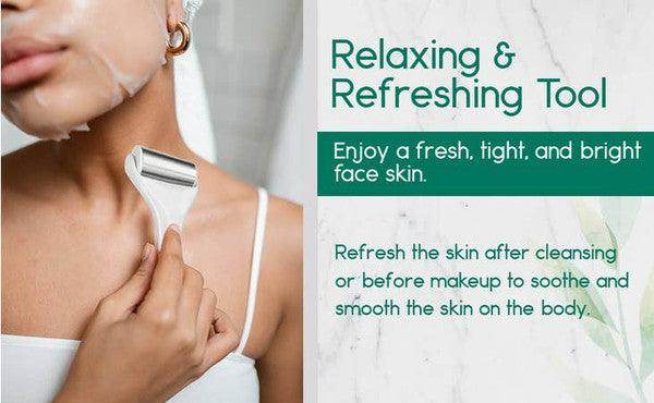 BeNat body massage ice roller for refreshing and soothing skin before makeup application
