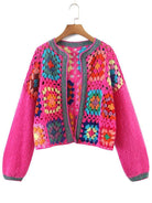 Colorful Women's Sweater by VacationGrabs in Boho style, perfect for boho vacation style clothing