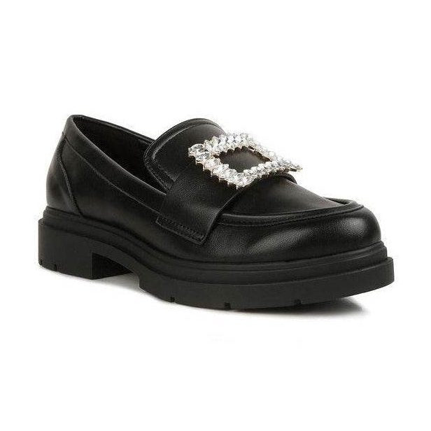 Bossi Loafers With Buckle Embellishment - VacationGrabs