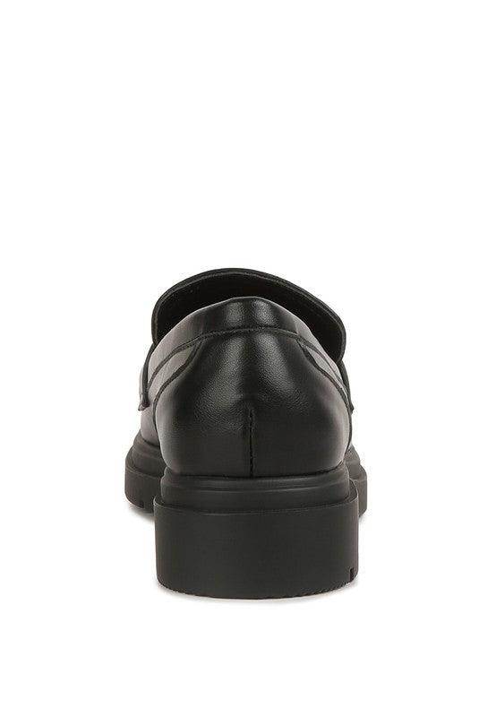 Bossi Loafers With Buckle Embellishment - VacationGrabs