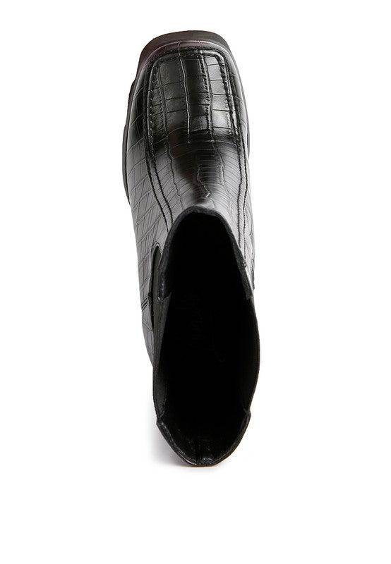 Bounty High Platform Heel Chelsea Boots - VacationGrabs