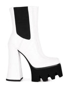 Bounty High Platform Heel Chelsea Boots - VacationGrabs