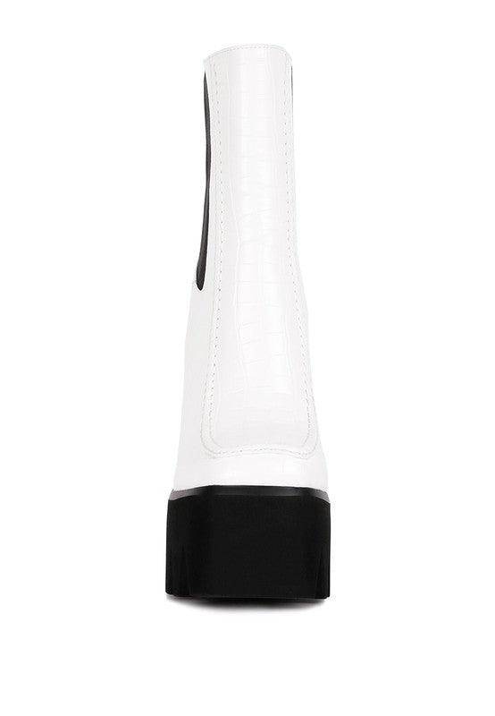 Bounty High Platform Heel Chelsea Boots - VacationGrabs