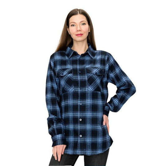 Boyfriend Oversize Checker Plaid Flannel - VacationGrabs