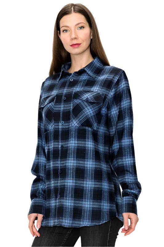 Boyfriend Oversize Checker Plaid Flannel - VacationGrabs