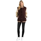 Women's Coats & Jackets Boyfriend Oversized Letterman Jacket S-3XL