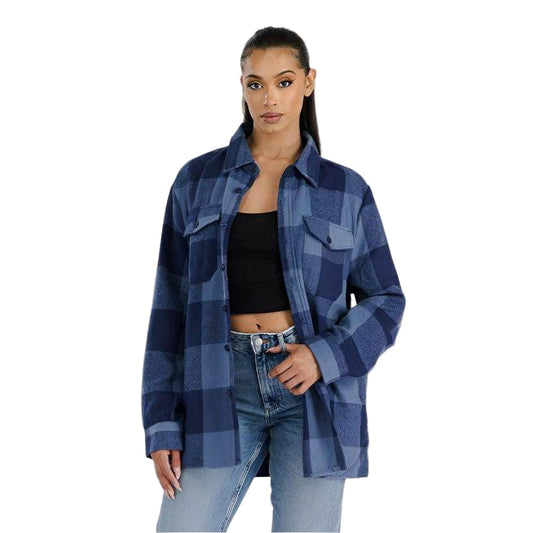 Boyfriend Oversized Soft Flannel Shacket Shirt - VacationGrabs