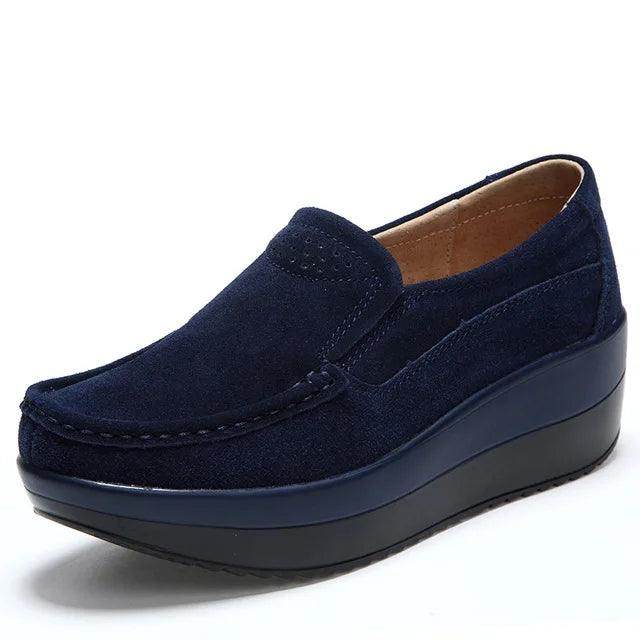 Breathable Casual Flat Platform Stacked Shoes - VacationGrabs