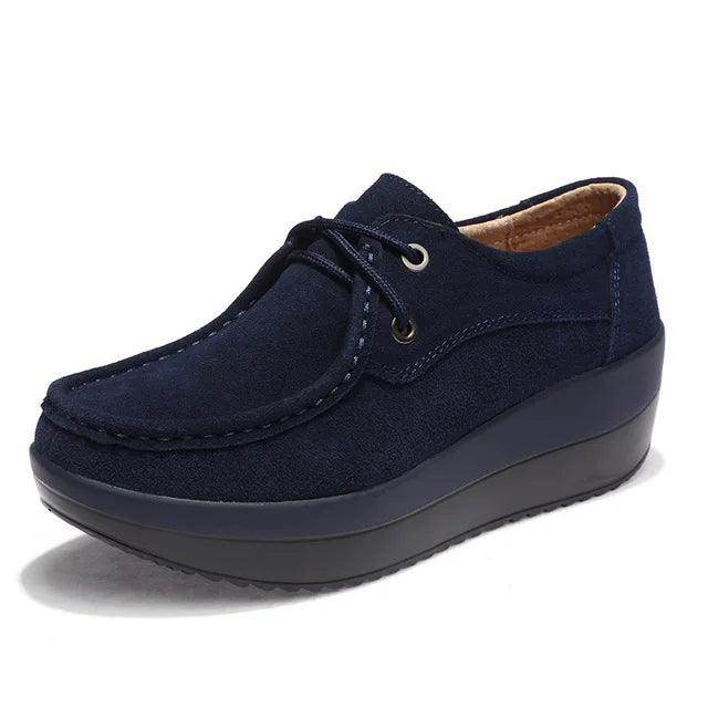 Breathable Casual Flat Platform Stacked Shoes - VacationGrabs