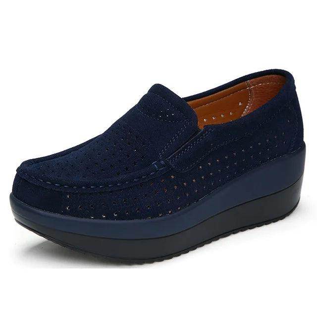 Breathable Casual Flat Platform Stacked Shoes - VacationGrabs
