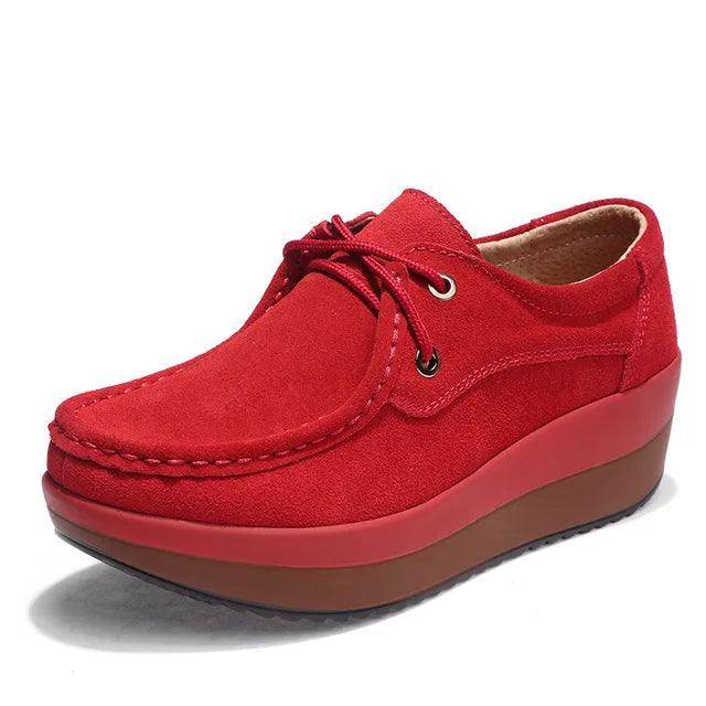 Breathable Casual Flat Platform Stacked Shoes - VacationGrabs