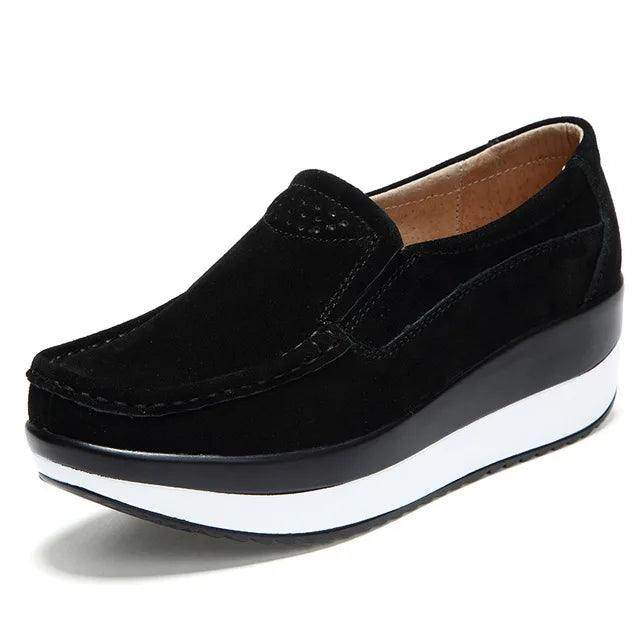 Breathable Casual Flat Platform Stacked Shoes - VacationGrabs