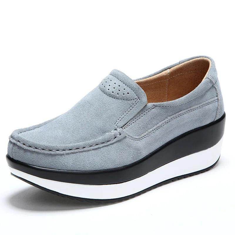 Breathable Casual Flat Platform Stacked Shoes - VacationGrabs