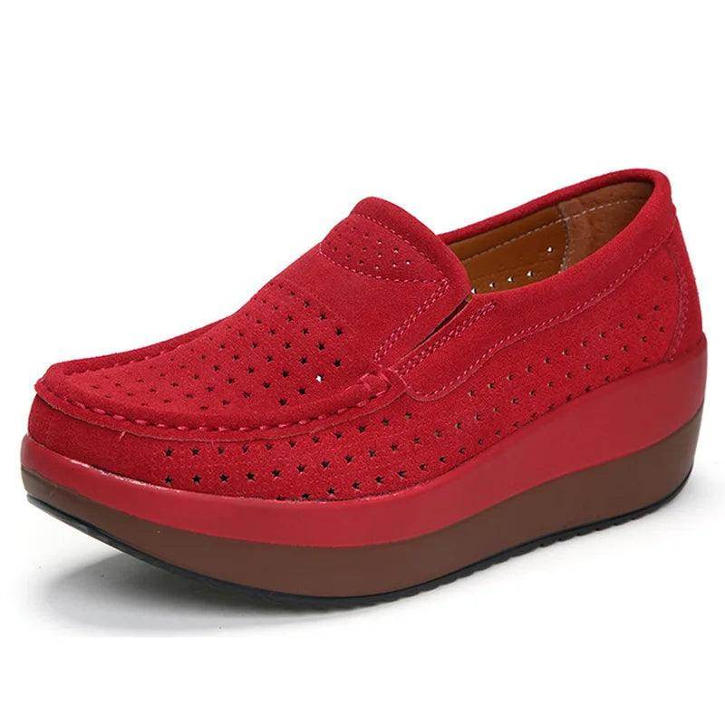 Breathable Casual Flat Platform Stacked Shoes - VacationGrabs