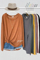 Women's Long Sleeve Bree Top - VacationGrabs