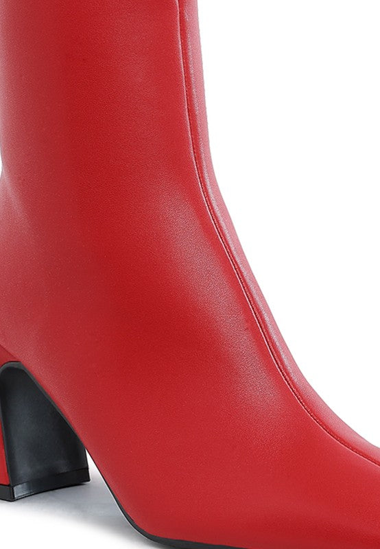 Stylish brown vegan leather ankle boots from Rag Company with a sleek design and comfortable fit