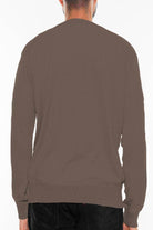 Brown Vneck Knit Pullover Sweater - VacationGrabs