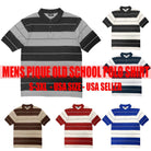 Brown/Khaki Old School Pique Polo Shirt - VacationGrabs
