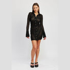 Button Down Lace Dress - VacationGrabs