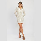 Button Down Lace Dress - VacationGrabs