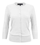 Crewneck Button Down Knit Cardigan Sweater - VacationGrabs