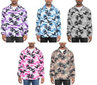 Camo Print Coachs Jacket - VacationGrabs