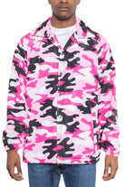 Camo Print Coachs Jacket - VacationGrabs