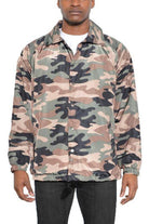 Camo Print Coachs Jacket - VacationGrabs