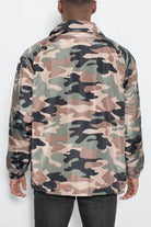 Camo Print Coachs Jacket - VacationGrabs