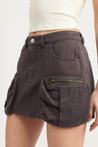 Cargo Mini Skirt - VacationGrabs