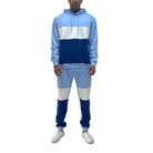 Men's 2PC Track Set in Blue with Hoodie and Jogger Pants for a casual mens hoodie outfit