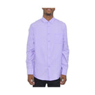 WEIV Men's Lilac Casual Shirt with Pocket, Perfect Casual Shirts for Vacation