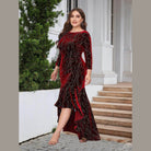 Plus Size Ruffle Hem High-Low Dress - VacationGrabs