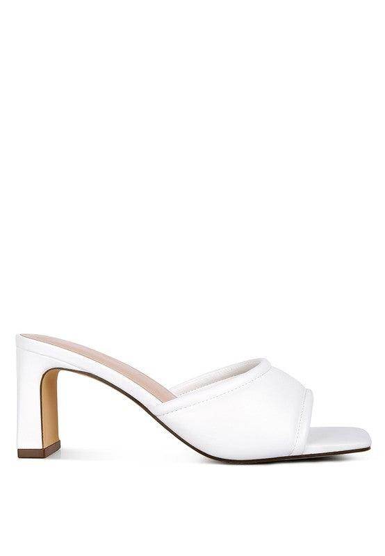 Celine Quilted Italian Block Heel Sandals - VacationGrabs