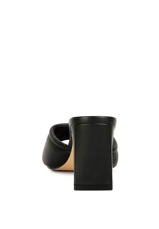 Celine Quilted Italian Block Heel Sandals - VacationGrabs