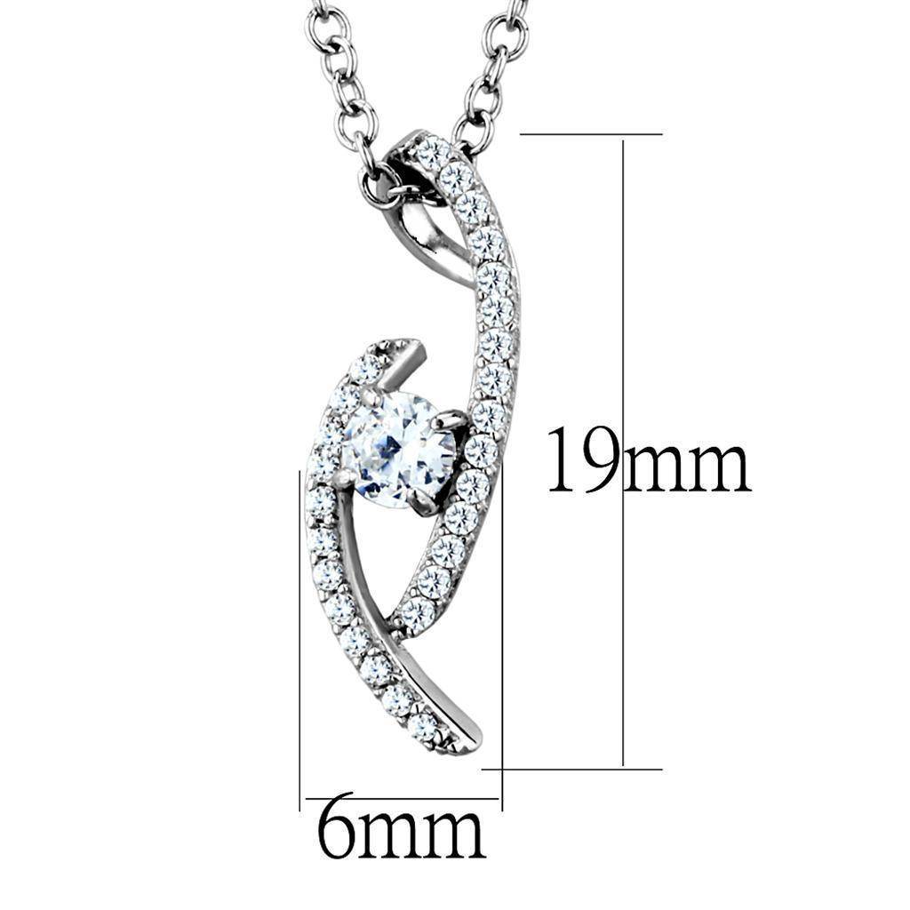 Elegant chain necklace pendant for women featuring a sparkling design with a central stone