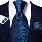 Champagne Gold Striped Paisley Solid Mens Silk Wedding Tie - VacationGrabs